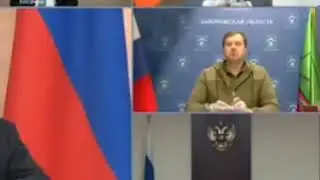 Гауляйтер Е.Балицкий на “прямом эфире” с путиным ел конфеты, пока оккупанту ноги делали (видео)