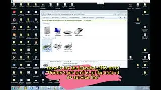 How to reset Epson L3110 | Reset INK PAD (Solved Easy Guide)