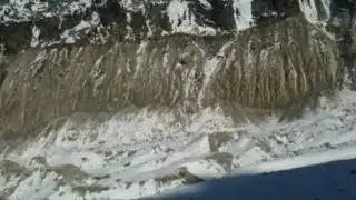 Aiguille du Midi, France, Chamonix - Mont Blanc - the Mer de Glace glacier level from 1990 to 2011