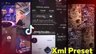 Trending Xml Preset Video Tutorial | New tiktok trend video editing || viral trend video edit
