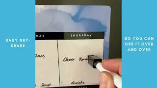 New Magnetic Family Weekly Planner with plus Meal Planner in 5 bright designs