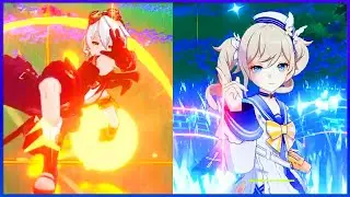 4 Star Characters⭐️ With 5 Star Burst 💥 Animation Genshin Impact