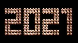 Lamp Countdown Happy New Year 2021