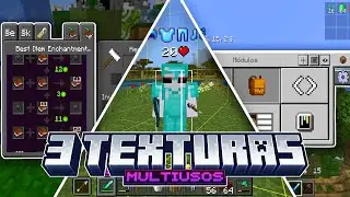TOP 3 Multipurpose Textures for Minecraft Bedrock 1.21+ (MCPE and W10) Useful and Lag-Free