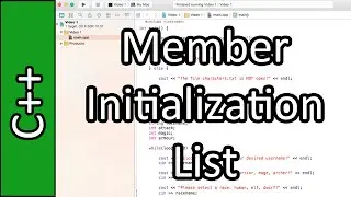 Member Initialization List - C++ Programming Tutorial #38 (PC / Mac 2015)