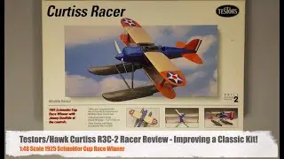 Testors/Hawk 1:48 Curtis R3C-2 Racer Review - Improving a basic model kit!
