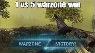 #warzone Warzone Team Wipe 1v5 for the Win  #cod