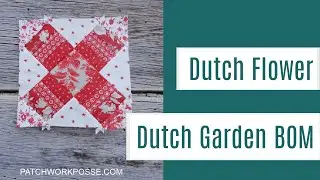 Dutch Flower Quilt Block Tutorial