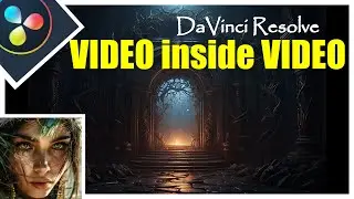 How to put VIDEO inside VIDEO IN DAVINCI RESOLVE - Editing Tips For Beginners (Reaction Video)