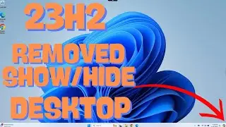 How to fix Windows 11 23H2 update broke Hide/Show desktop on Task Bar