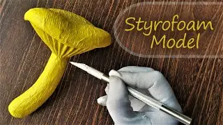 Yellow Mushroom 3d Model | Carving Art | DIY Project