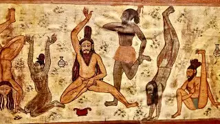 "Ascetics and yogis practicing yoga exercises", Deccan, India, 17 AD.