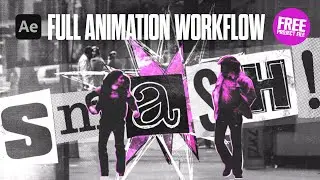 Punk Style Logo Animation | After Effects Animation Workflow 1/2