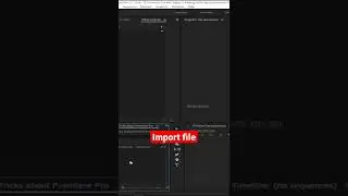 How to Import file in Adobe premiere pro in Adobe Premiere Pro