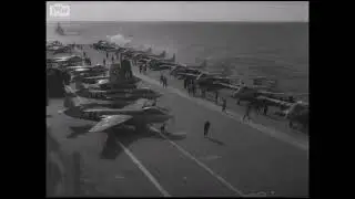Royal Navy Sea Hawks operations from HMS Eagle (R05) during the Suez operation of November 1956