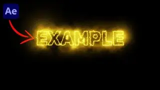 How To Make SMOOTH Fire/Lightning TEXT In After Effects..