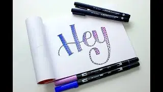 Lettering Patterns with the Tombow MONO Drawing Pens and GIVEAWAY!