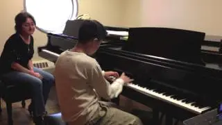 Piano Lesson: A minor scales, Teacher, Irina Morozova