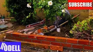 Extending an existing brick planter