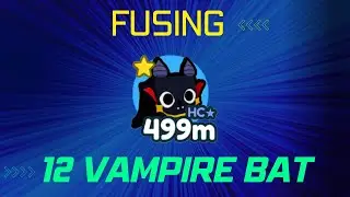 What Happens When You Fuse 12 Hardcore vampire Bat | Fusing 12 Hardcore pet In Pet Simulator X