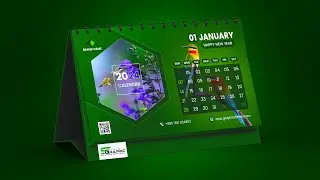 Calendar Design 2024 | How to Make a Desk Calendar | Photoshop Tutorial