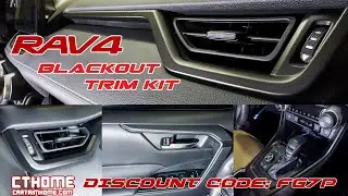 INTERIOR BLACK OUT TRIM OVERLAY INSTALL | 5th Gen Toyota RAV4