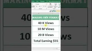Making own Format in Excel #EXCELZONESHORTS #Shorts