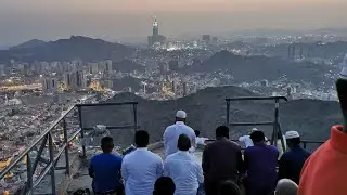 Makkah Al-Mukarramah and covered by Jabal Al-Noor and Hira Cave