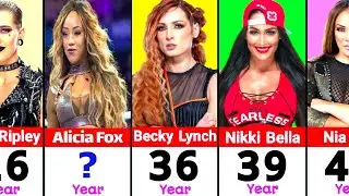 AGE of WWE Female Superstars 2023 - 2024