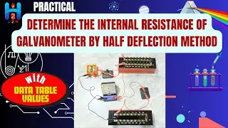Determine the Internal Resistance of Galvanometer by Half Deflection Method