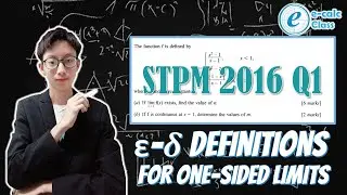 ε-δ Definition for One-sided Limits (Limits and continuity 02)