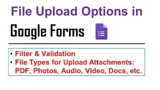 File Upload Option in Google Forms in Hindi 👈