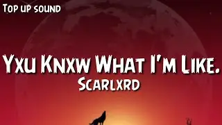 Scarlxrd - Yxu Knxw What I'm Like (Lyrics).