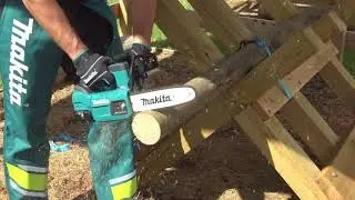 Makita 18V Brushless Chainsaw 250mm (10”) (DUC254) - Runtime Test