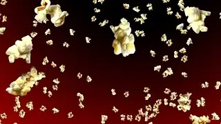 Exploding Popcorn Background