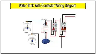 How to Make Water Tank With Contactor Wiring Diagram | contactor float switch wiring