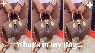 What's in my Louis Vuitton handbag// my everyday essentials//Tjmaxx car haul