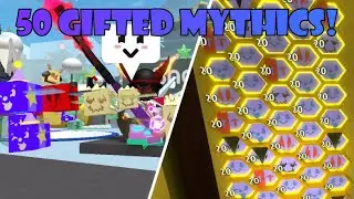 🐝 50 Gifted Mythic Bees in Bee Swarm Simulator | BSS Test Realm!