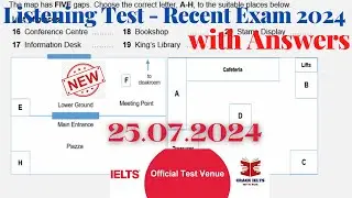 IELTS Listening Actual Test 2024 with Answers | 25.07.2024