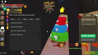 Giant Simulator Best Script | Every Auto Farming Features | Arceus X Supported | DEVIL Script