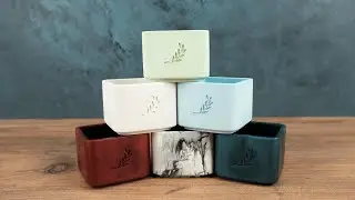 How to make mini vases and bowls from concrete and resin by creating a silicone mould?