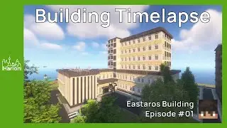 Minecraft Hospital Building Timelapse - Realistic Minecraft City Building (Uppsala Samariterhemmet)