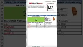 PLANILLA PARA CALCULAR LADRILLOS HUECOS DEL 12 - 12x15x20