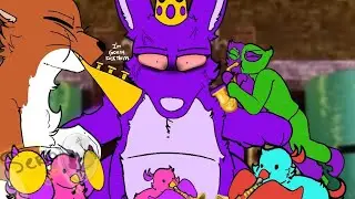 Kittysaurus & Bittergiggle Annoyed Queen Bouncelia - Annoying Pigeon Meme // Garten Of Banban 4 - AU