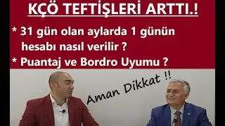 Kısa Çalışma Ödeneğinde 31 Gün Çeken ayların Teftişi