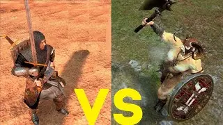 Пешие оруженосцы vs Стадо горов (щиты) Total War Warhammer 2. тесты юнитов v1.4.1.