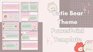 Cute Bear Theme PowerPoint Template Free
