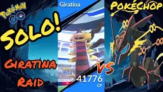 First Ever SOLO Giratina Origin Forme Raid! - Pokémon Go