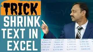 EXCEL ME SHRINK TO FIT  // Shrink To Fit In Excel