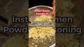 When you don’t have money, try to make this! Instant Ramen Pancake with Tofu and cabbage